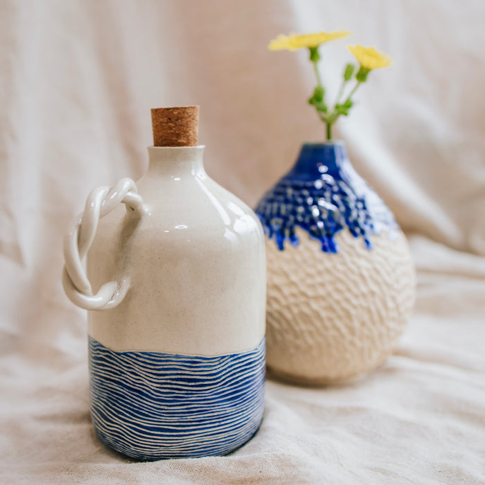 Deep Blue Oil Bottle