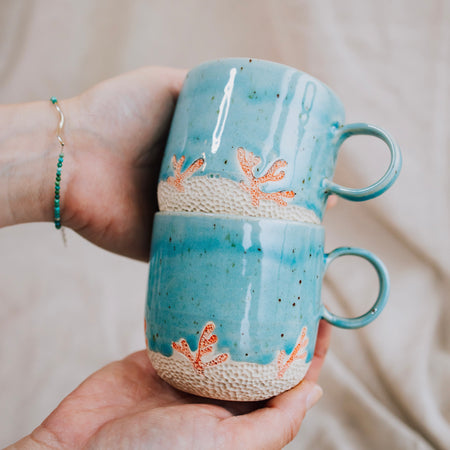 Unikatna šalica za kavu od kamenine